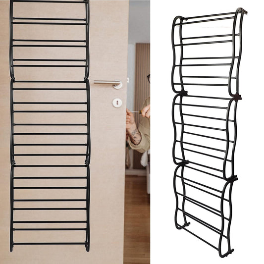 Over the Door Metalic Shoerack
