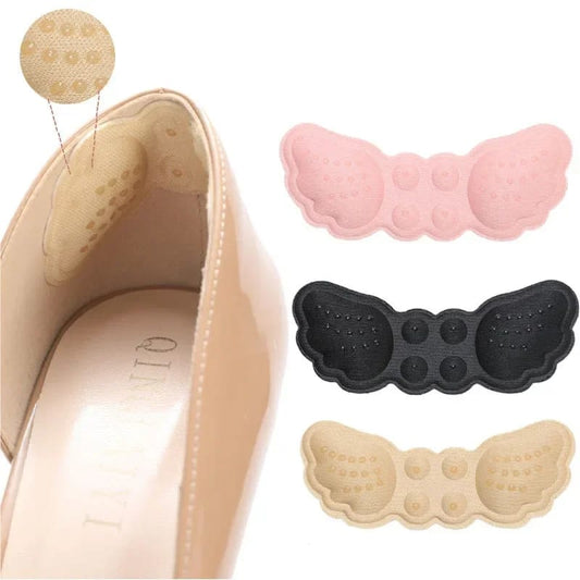 Women High Heel Insoles Butterfly Adjust Size Heel Liner Grips Protector Sticker Heels Pad Foot Care Anti Keep Abreast Heel Pads per pair