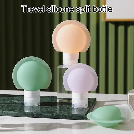 Silicone Bottle Lotion Container Squeeze Refillable Empty Bottle Lotion Dispenser Travel Body Wash Shampoo Container 3 Pcs a Set