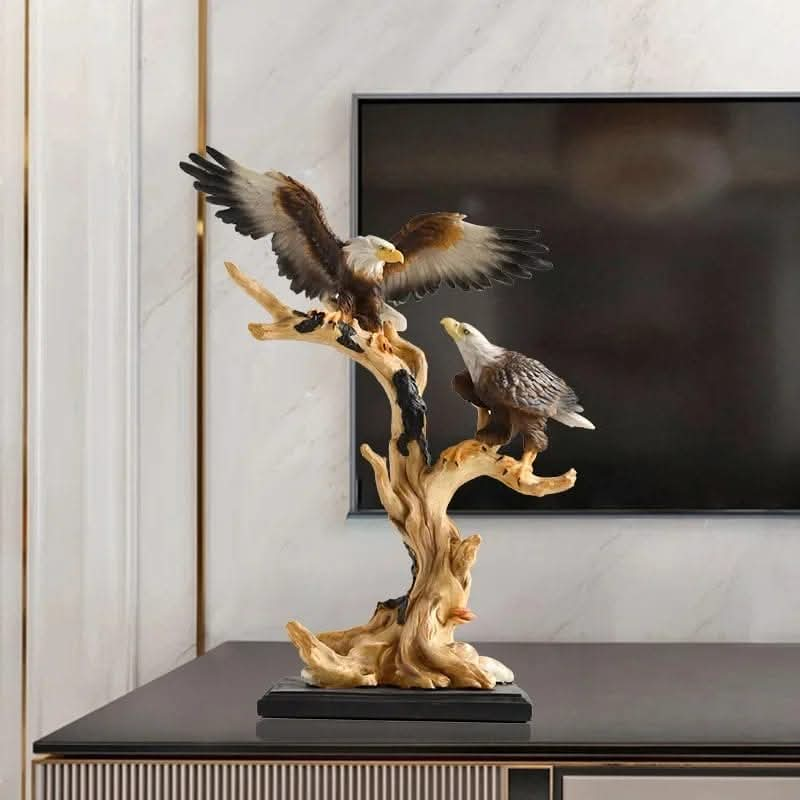 American Falcon Eagle Statue Figurine Resin Sculpture