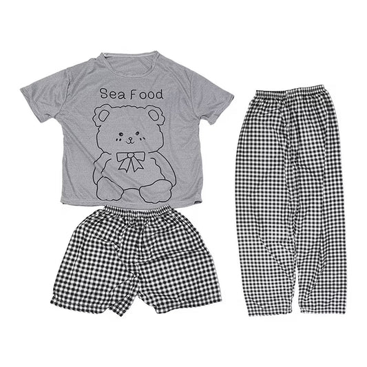 3 in 1 Pajama Set Free Size