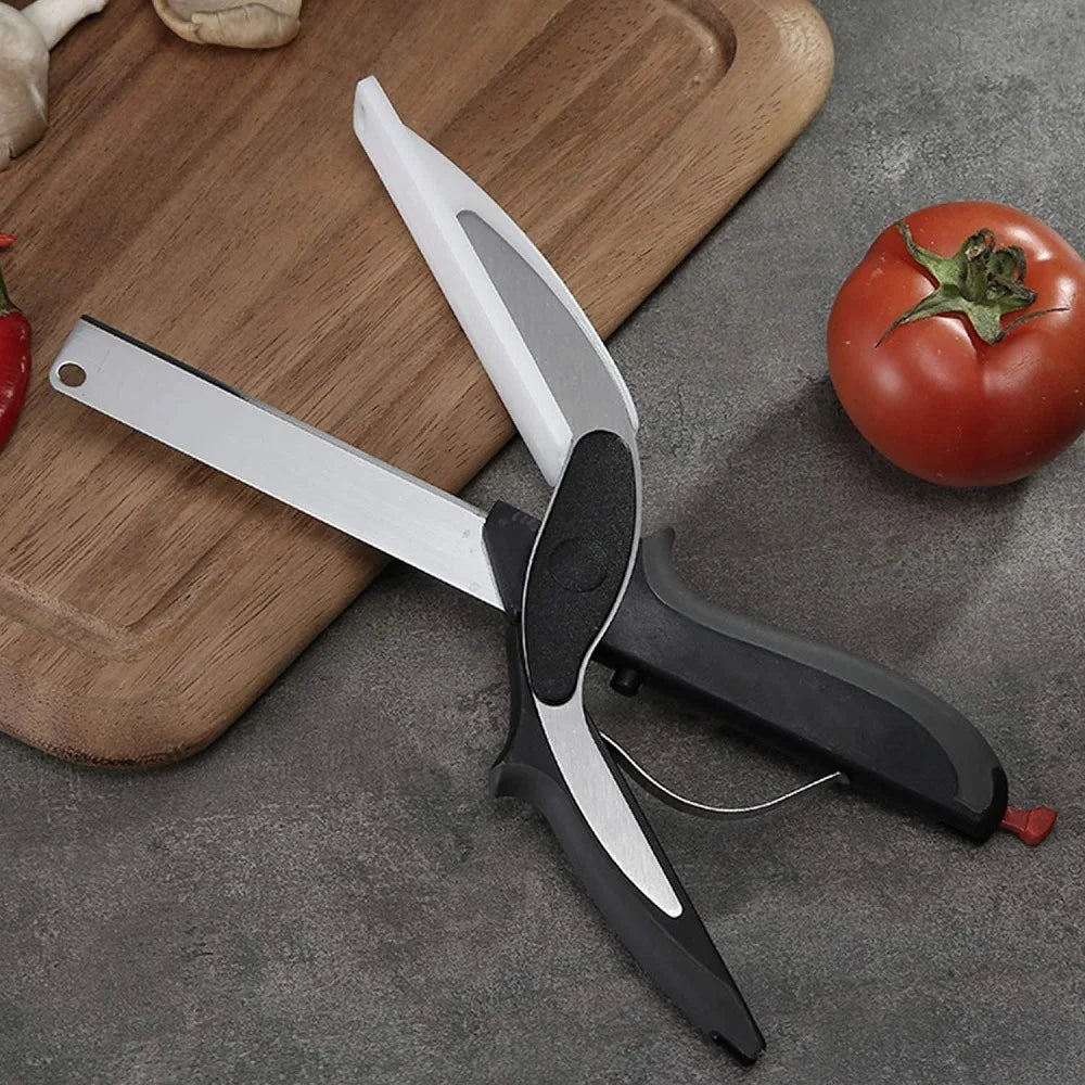 2 in 1 Cutting Board Shaped Kitchen Scissors