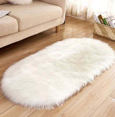 Dashboard/bedside faux fur rug