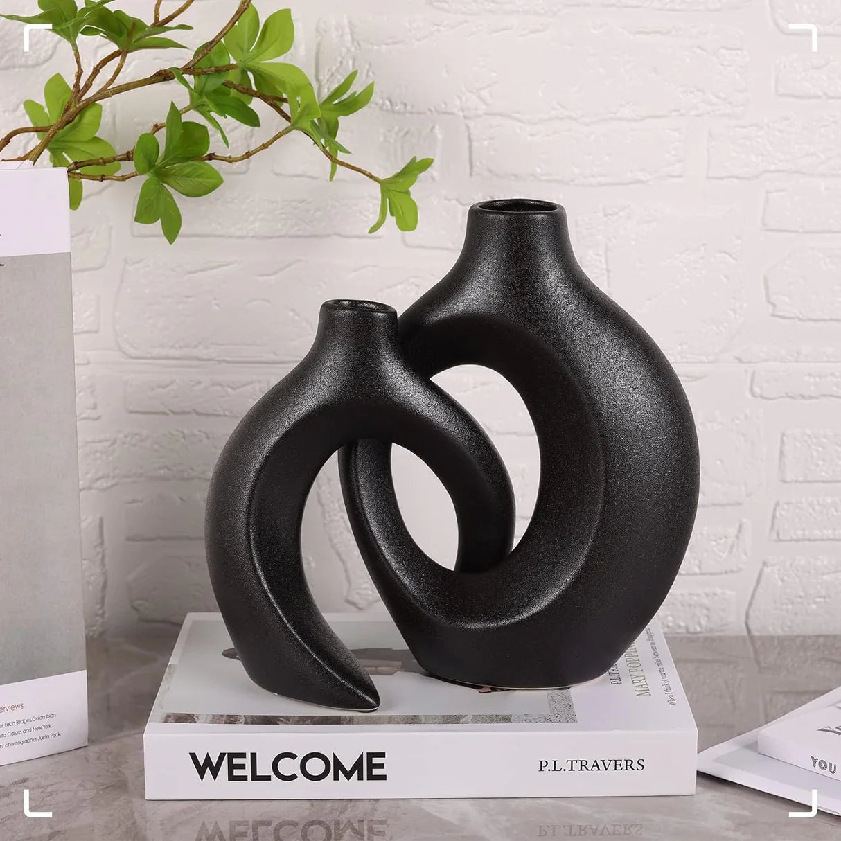 2 in 1  Nordic doughnut Flower Vase