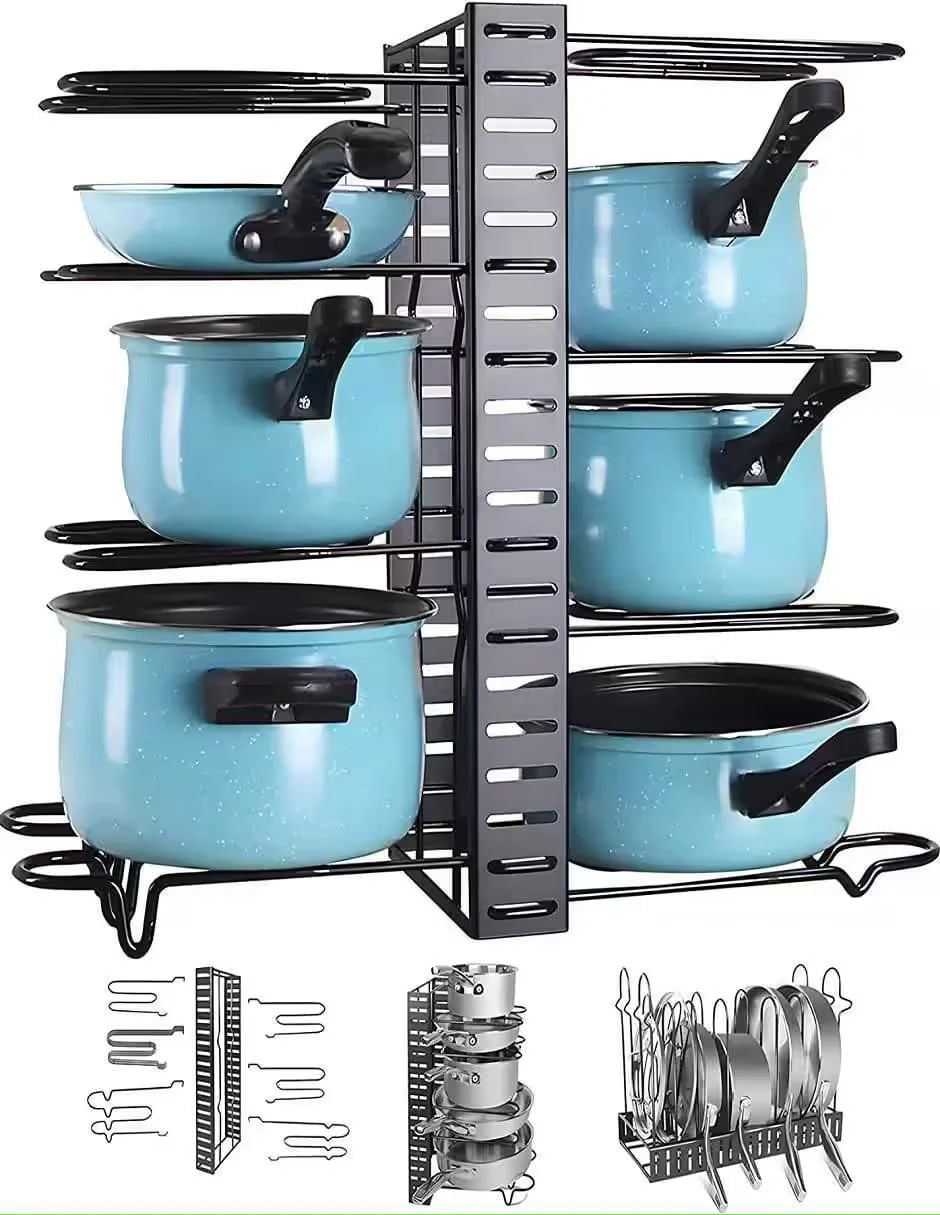 5 Tier Kitchen Pot/Lid Rack