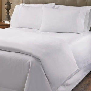 White Plain Cotton Bedsheets 6pcs Set