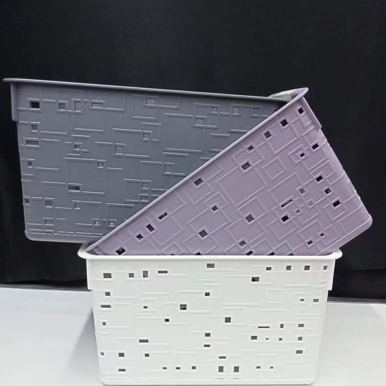 3pcs Large Plastic Storage Basket