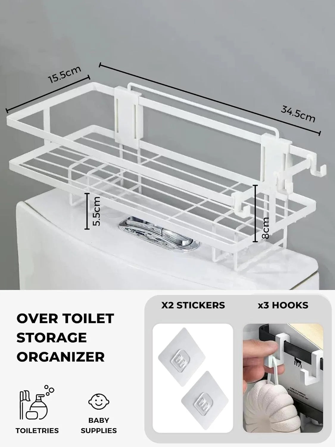 Bathroom Shelf On The Toilet Organizer Toilet Racks Single Layer