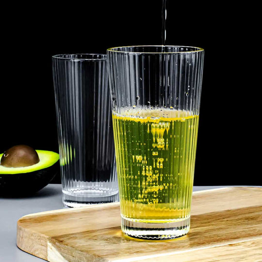 Japanese vertical pattern glass, cocktail glass, juice glass, household water glass 6pcs